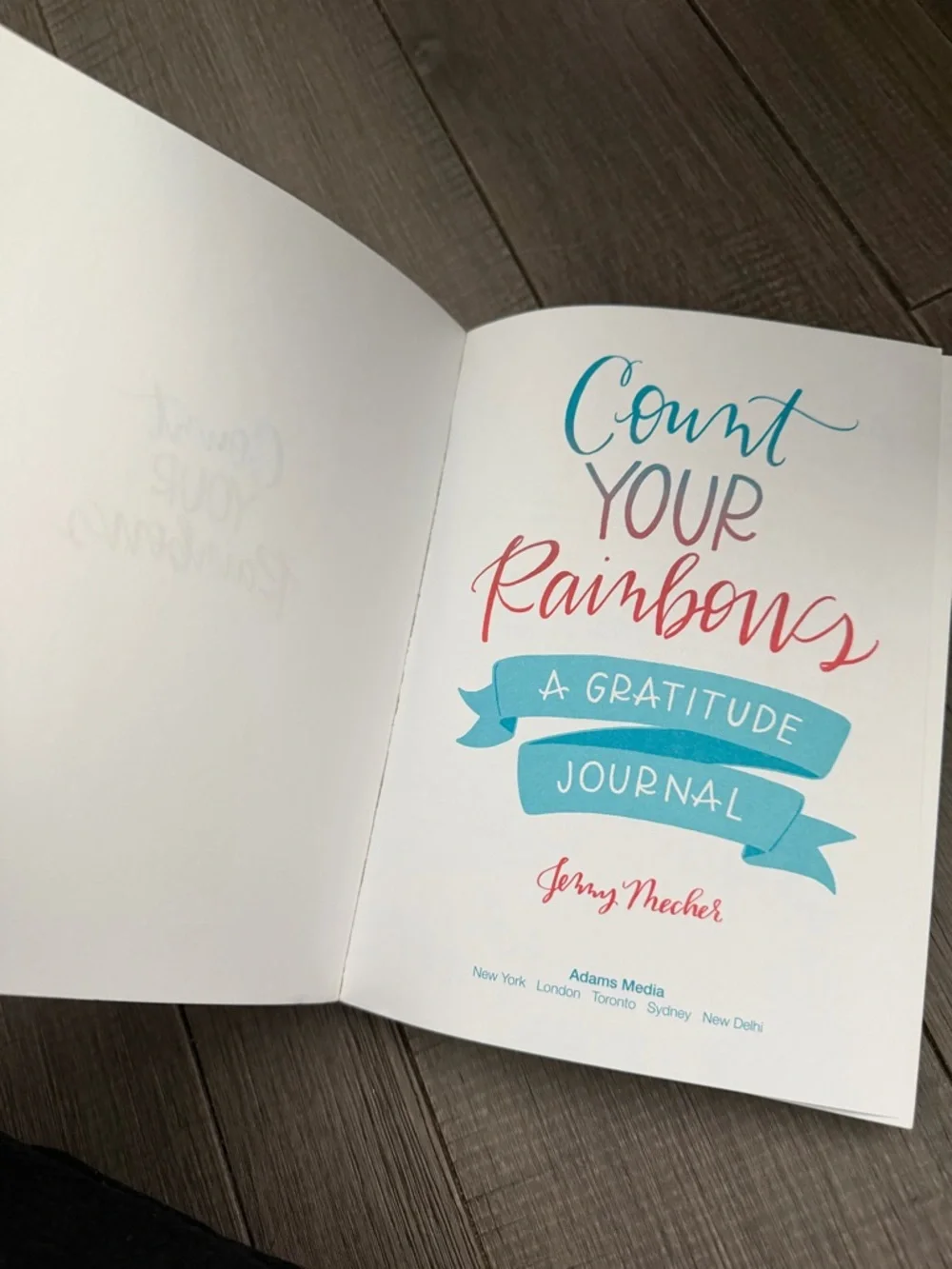 Count your rainbows a gratitude journal